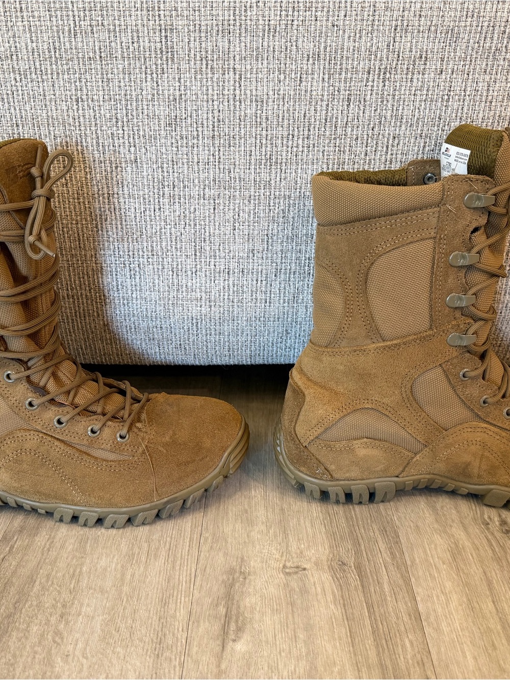 Belleville Tactical Men’s Desert Tan Combat Boots Safe to Fly - Picture 3 of 8